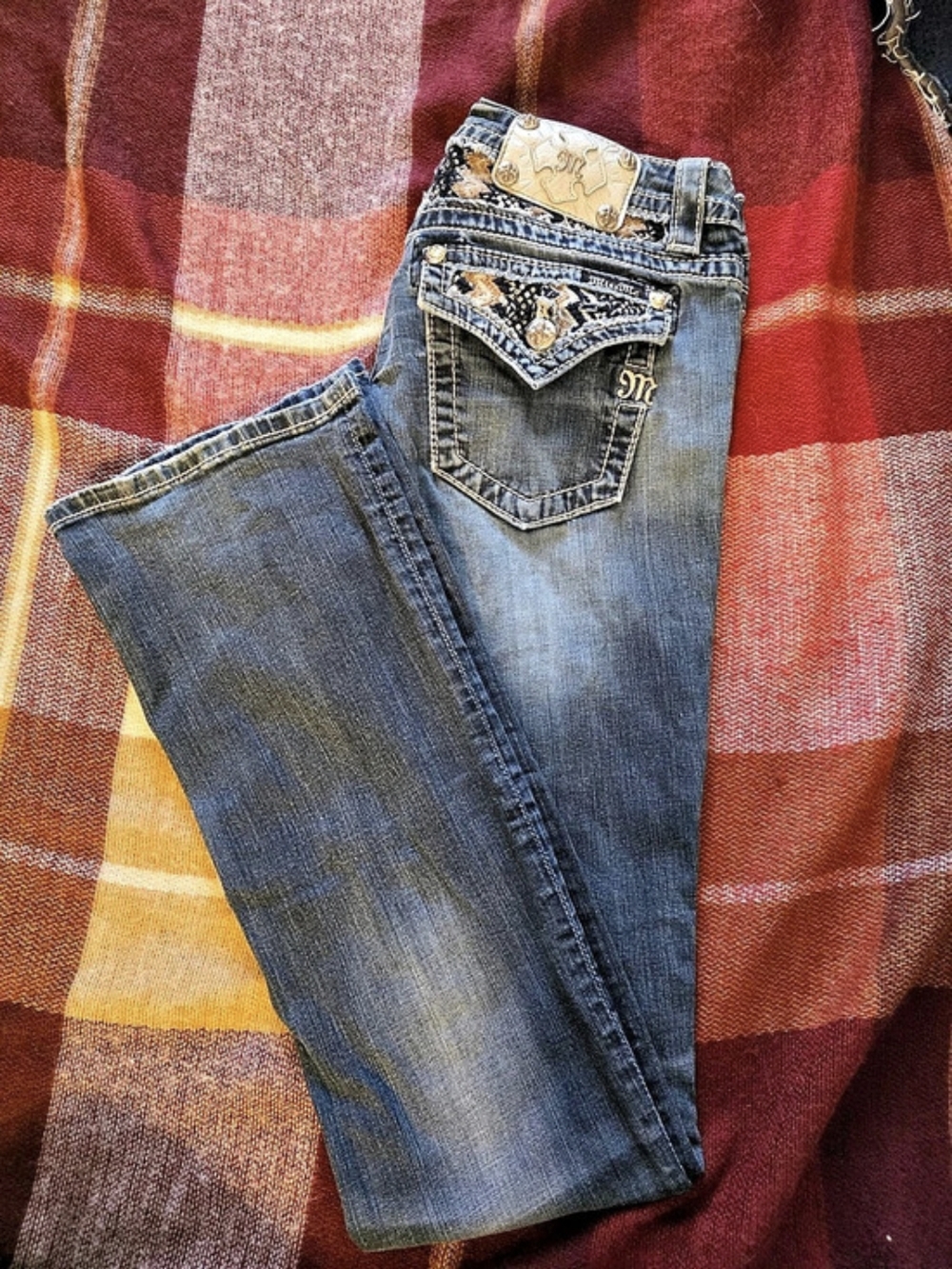 Miss Me Blue Boot Cut Jeans